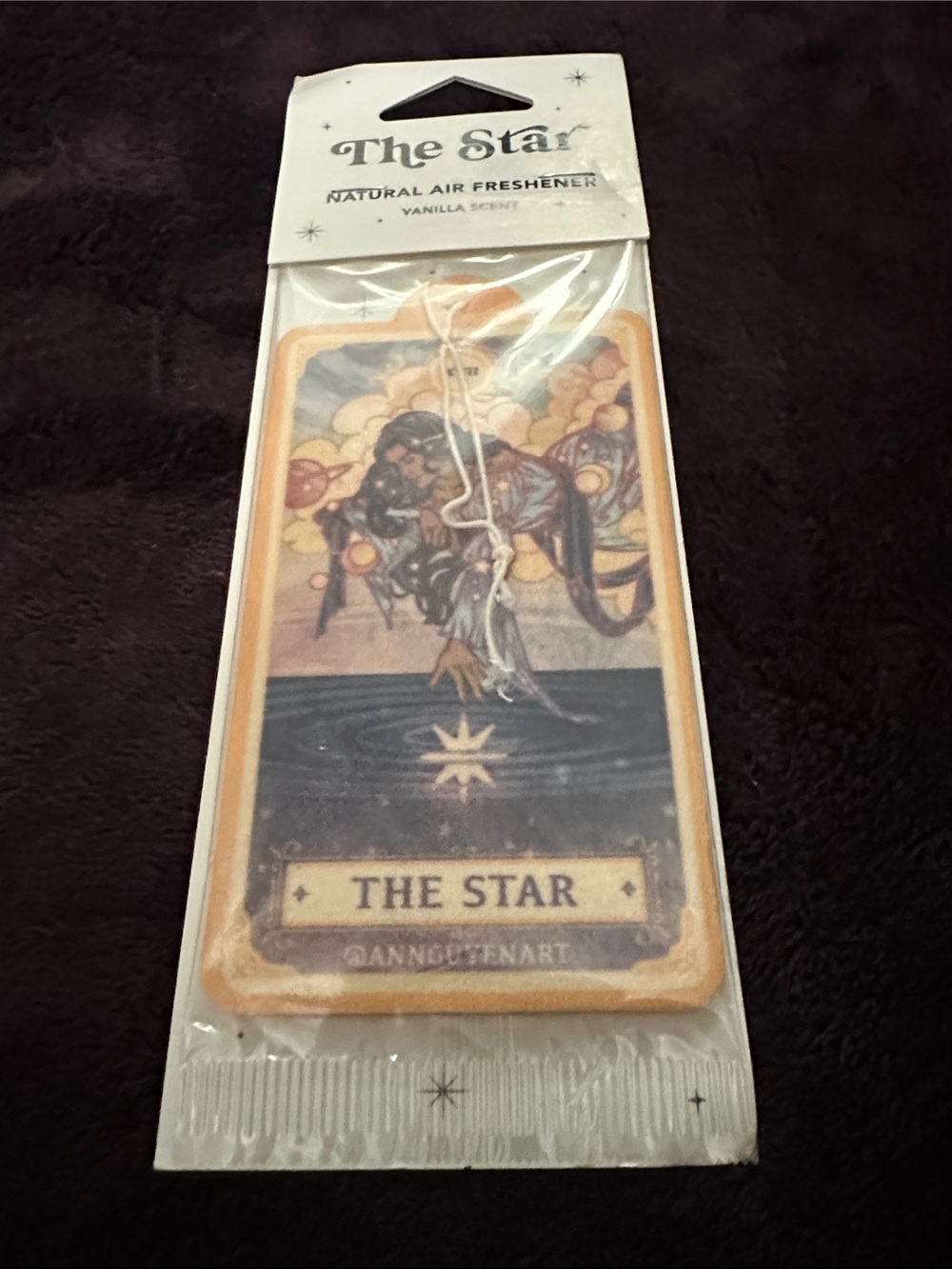 Goddess Provisions The Star Tarot Card Air Freshener - Vanilla Scent NWT gift